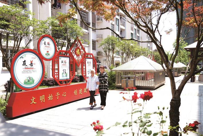 长沙县“幸福家园”廉租房小区为市民提供良好的居住环境。 盛磊 摄