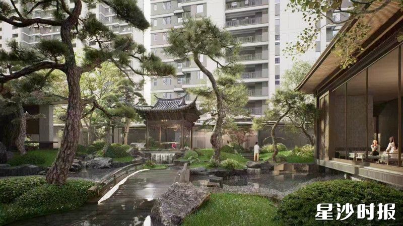 运达・会展湾、城发恒伟・雅郦映、绿城・知雅棠等地产项目，推动金秋时节到访客流与销售热度持续攀升。图为雅郦映产品效果图。企业供图