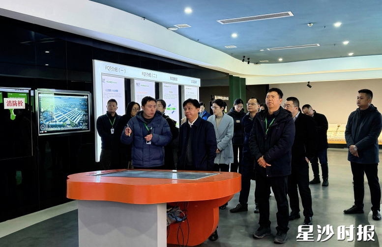 调研组在长沙黄兴海吉星国际农产品物流园。县发展改革局供图 调研组在长沙黄兴海吉星国际农产品物流园。县发展改革局供图