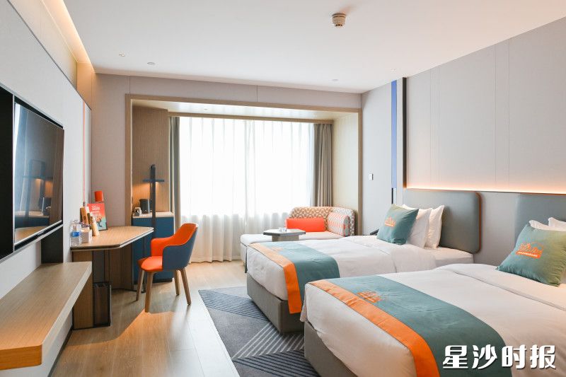 图为舒适的客房。 图为舒适的客房。