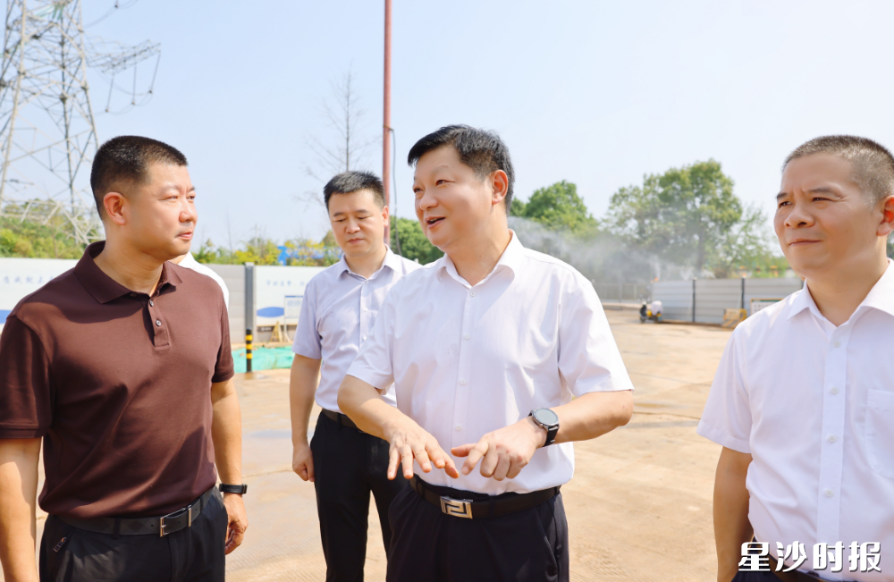 付旭明在劳动东路道路工程3标段项目调研。