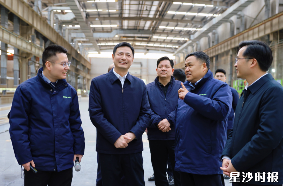 王雄文在中联重科矿山机械（长沙）有限公司调研。